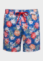 Robert Graham Men's Hartman Floral-Print Swim Shorts