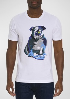 Robert Graham Men's Pickle Ball Bulldog Graphic T-Shirt