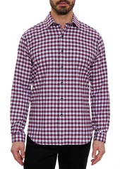 Robert Graham Gunzer Classic Fit Check Cotton Button-Up Shirt in Red at Nordstrom