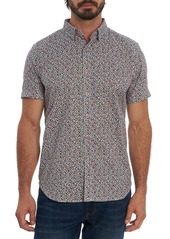 Robert Graham Ruffin Kaleidoscope Print Short Sleeve Button Up Shirt
