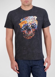 Robert Graham Men's Skull Scrolls Graphic T-Shirt