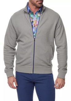 Robert Graham Moser Cotton Knit Zip Sweater