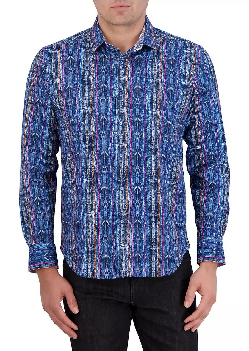 Robert Graham Oasis Abstract Button-Front Shirt