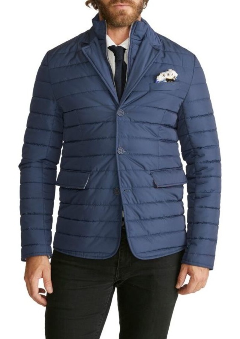 Robert Graham Padded Quilted Jacket With Removable Bib