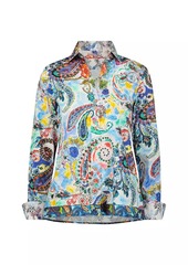 Robert Graham Priscilla Cotton-Blend Watercolor Shirt