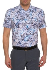 Robert Graham Abstract Rose Floral Performance Golf Polo