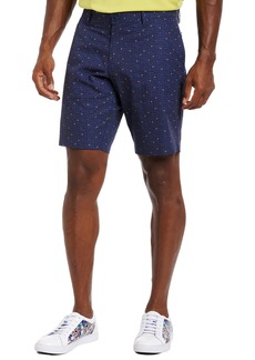 Robert Graham Albion Floral Flat Front Performance Shorts in Navy at Nordstrom