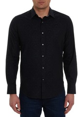 Robert Graham Bayview Cotton Button-Up Shirt in Black at Nordstrom Rack