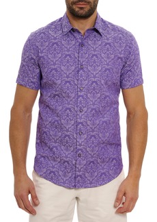 Robert Graham Bayview Woven Shirt in Lilac at Nordstrom Rack