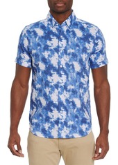 Robert Graham Blue Hill Tailored Fit Cloud Print Shirt