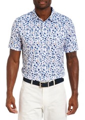 Robert Graham Coconut Print Golf Polo in Blue/White at Nordstrom