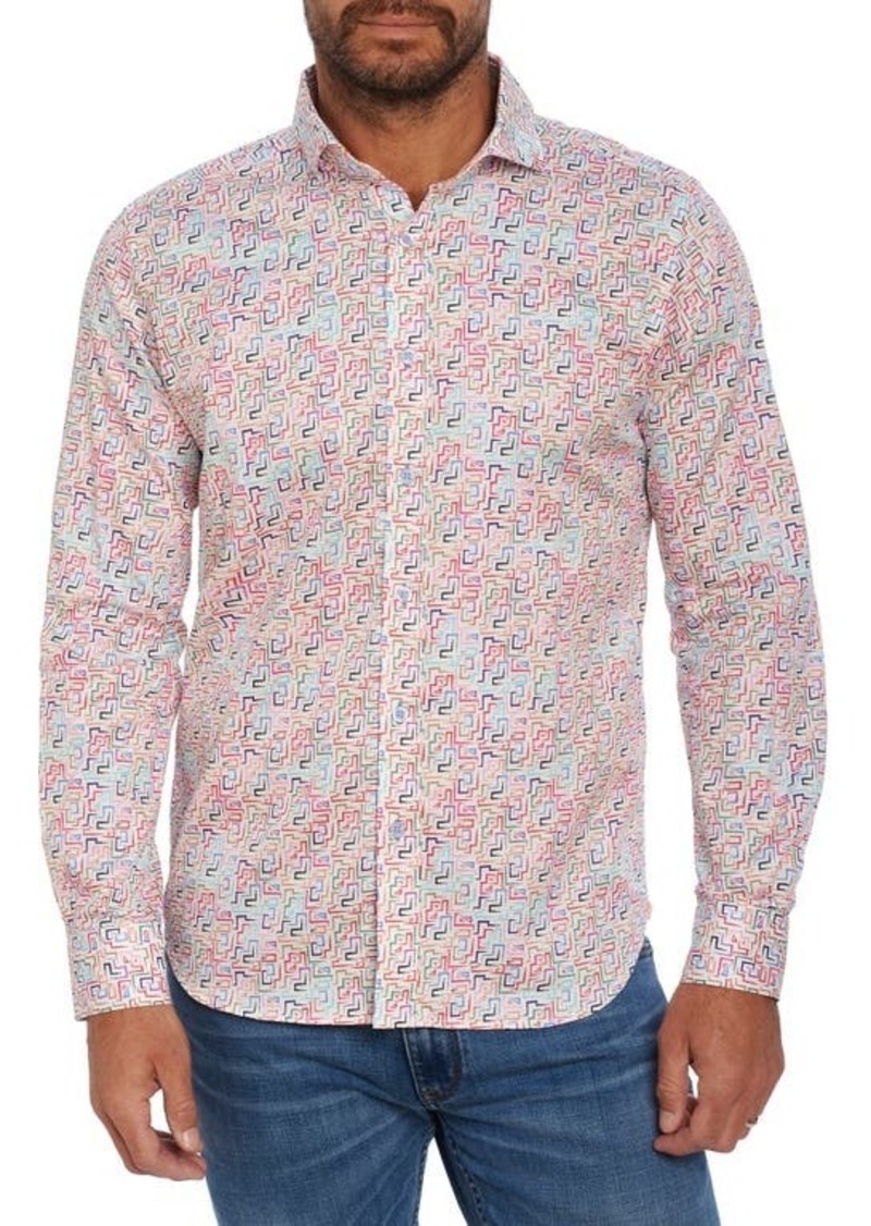 Robert Graham Dandorth Cotton Button-Up Shirt in Multi at Nordstrom