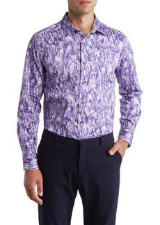 Robert Graham Demeri Cotton Button-Up Shirt in Purple at Nordstrom Rack