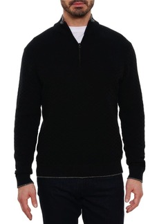 Robert Graham Hervey Long-Sleeve Quarter-Zip Sweater for Men