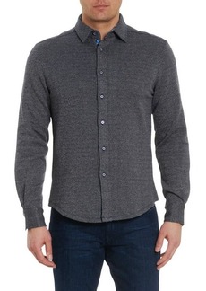 Robert Graham Elkins Tweed Jacquard Knit Button-Up Shirt