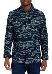 Robert Graham Lacombe Regular Fit Print Button-Up Shirt in Blue/Grey at Nordstrom