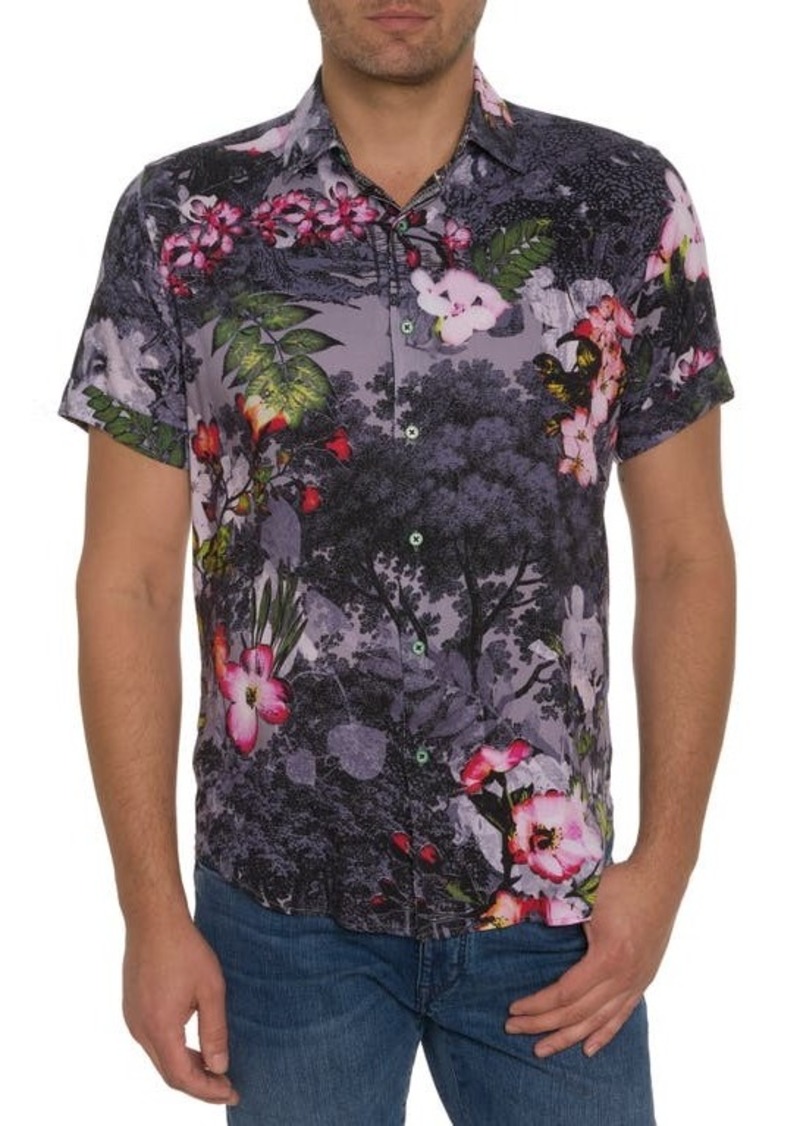 Robert Graham Langham Floral Short Sleeve Button-Up Shirt