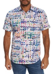 Robert Graham Learn The Ropes Print Short Sleeve Button-Up Shirt in Multi at Nordstrom