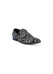 Robert Graham Men's Gibbons Damask Embroidered Slip On Dress Shoes 