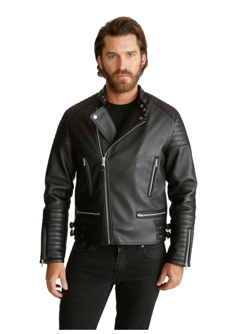 Robert Graham Men's Vegan Leather Moto