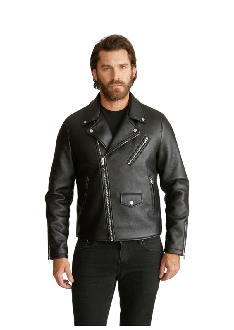 Robert Graham Men's Vegan Leather Moto Jacket