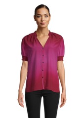 Robert Graham Mila Solid Ombre Blouse