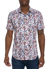 Robert Graham Monsoon Short Sleeve Stretch Button-Up Shirt