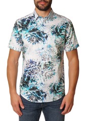 Robert Graham Pruett Short Sleeve Button Up Shirt in White Multi at Nordstrom Rack