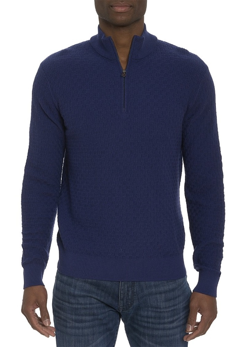 Robert Graham Reisman Quarter Zip Pullover Sweater