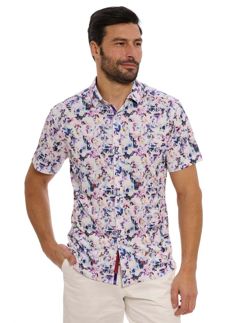 Robert Graham Robert Graham Le Pelosa Short Sleeve Knit Shirt