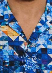 Robert Graham Robert Graham Sashiko Short Sleeve Button Down Shirt
