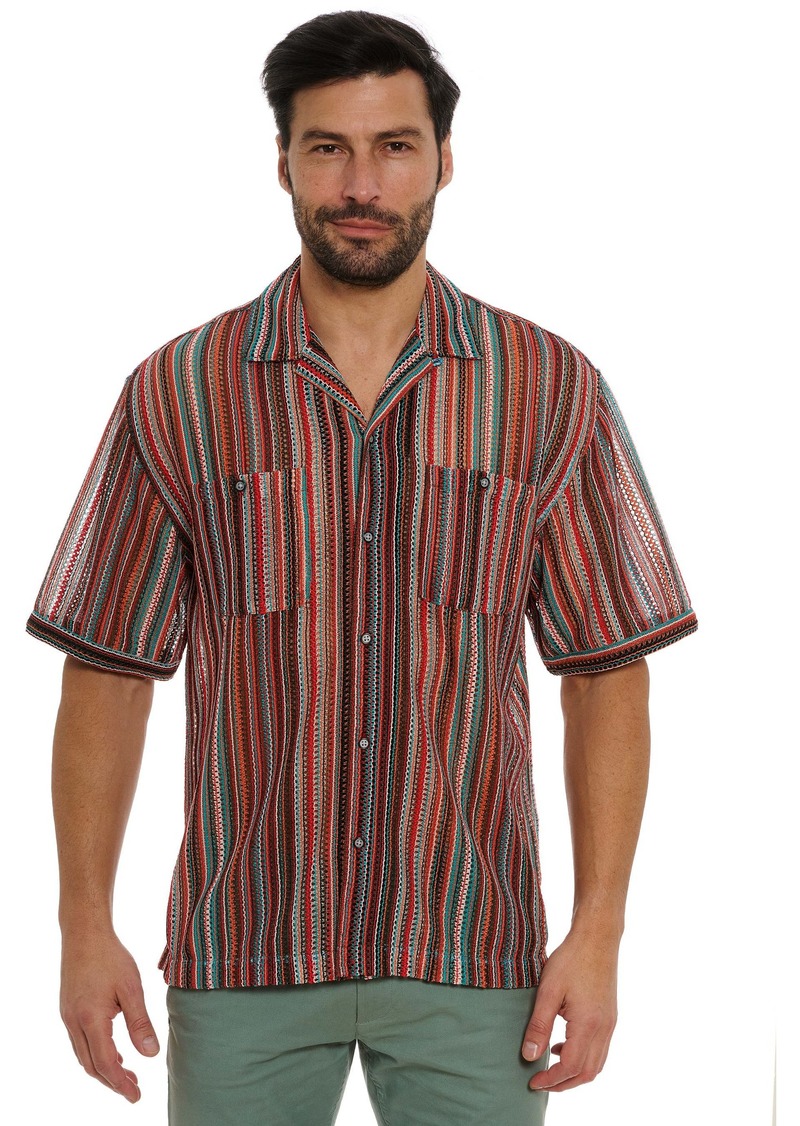 Robert Graham Robert Graham Serape Short Sleeve Button Down Shirt