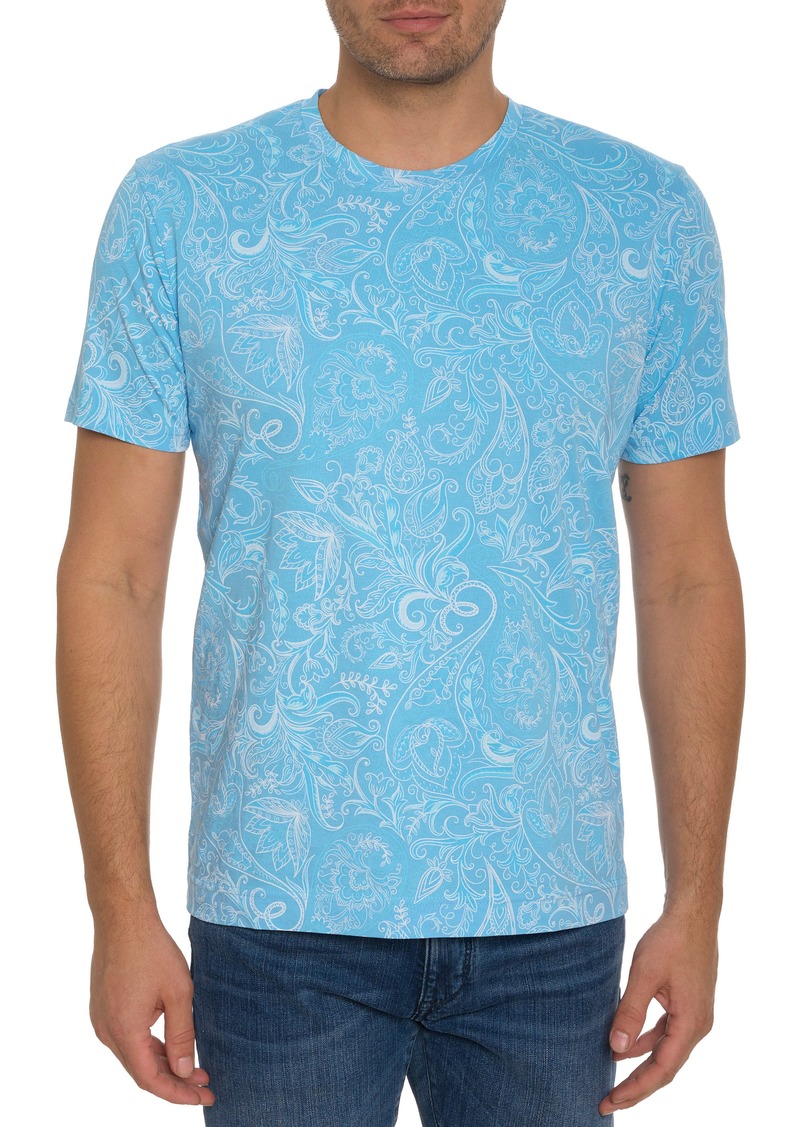 Robert Graham Swanson Cotton Graphic T-Shirt in Turquoise at Nordstrom Rack