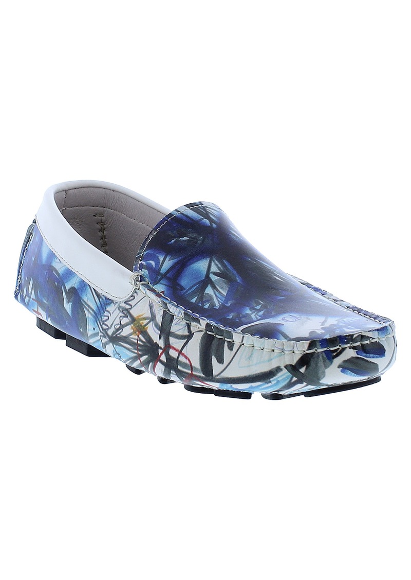 Robert Graham Tattoo Leather Loafer in White at Nordstrom Rack
