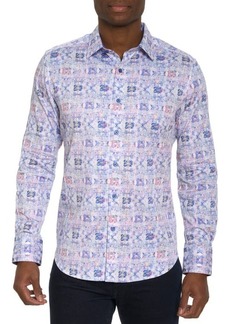 Robert Graham Trento Woven Stretch Cotton Button-Up Shirt