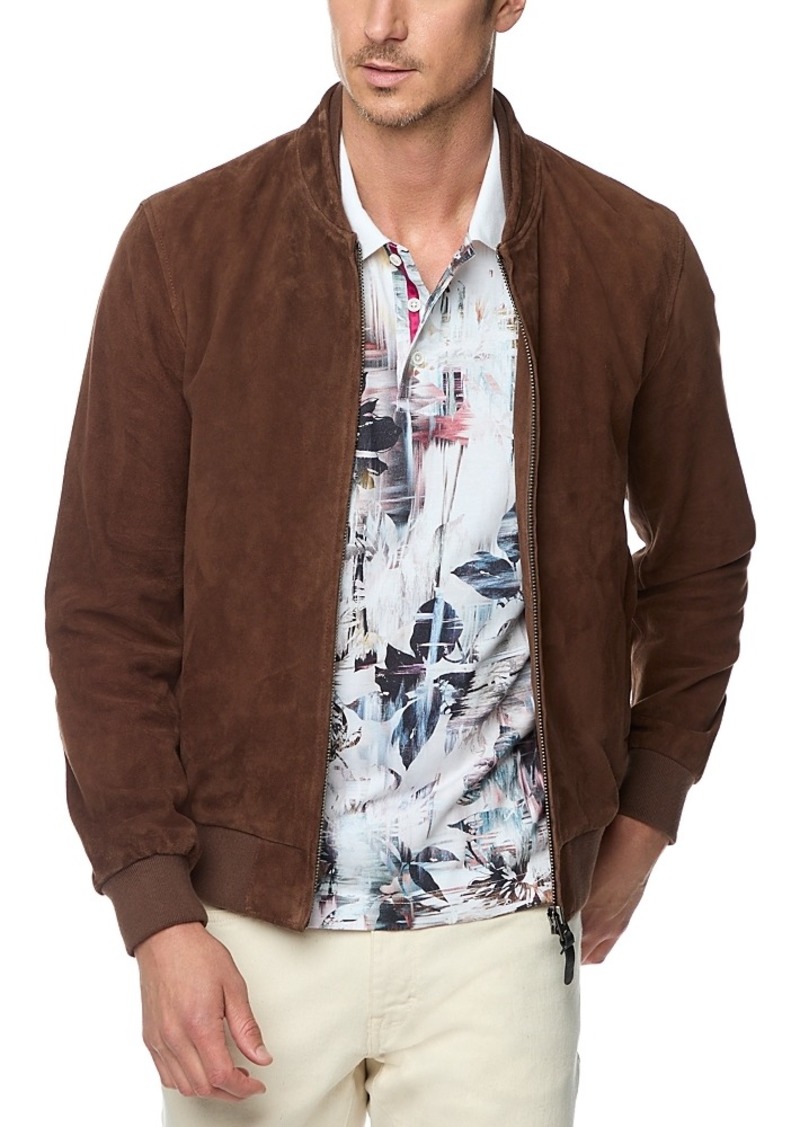 Robert Graham Tylen Suede Bomber Jacket