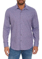 Robert Graham Waters Button-Up Shirt in Aqua at Nordstrom