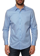 Robert Graham Westley Long Sleeve Cotton Shirt in Blue at Nordstrom Rack