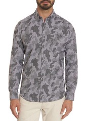 Robert Graham Tailored Fit Pixel Camo Print Long Sleeve Shirt