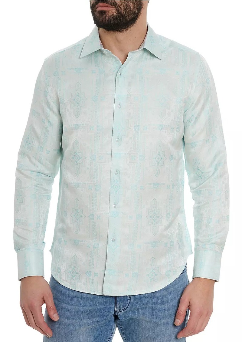 Robert Graham The Timeless Jacquard Cotton-Blend Shirt