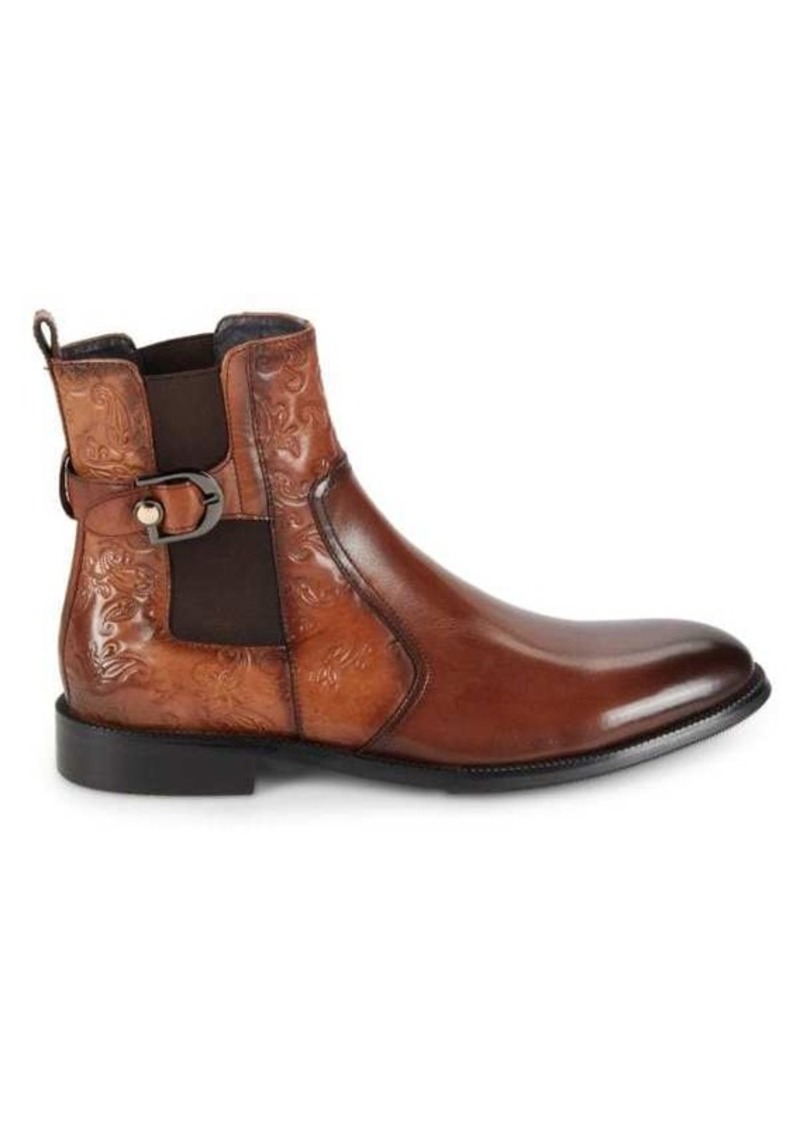 Robert Graham Trento Paisley Leather Chelsea Boots