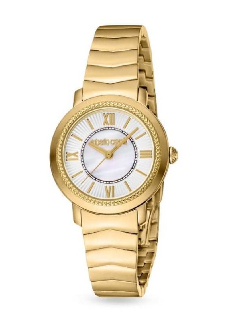 Roberto Cavalli 30MM Stainless Steel Bracelet Watch