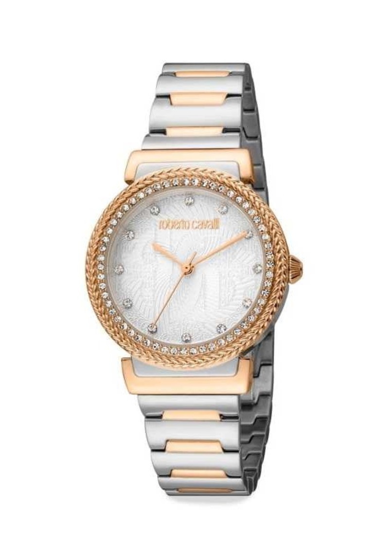 Roberto Cavalli 32MM Two Tone Stainless Steel Bracelet Watch