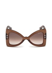 Roberto Cavalli 50MM Oversized Butterfly Sunglasses