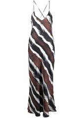 Roberto Cavalli animal-print lip dress