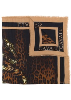Roberto Cavalli animal-print scarf