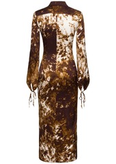 Roberto Cavalli Appaloosa Printed Viscose Twill Dress