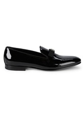 Roberto Cavalli Bow Patent Leather Loafers
