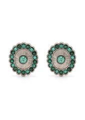 Roberto Cavalli gemstone shield cip-on earrings