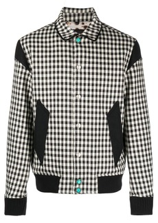 Roberto Cavalli gingham-check shirt-collar jacket